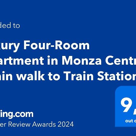 Luxury Four-Room Apartment In Monza Centro - 2 Min Walk To Train Station Ngoại thất bức ảnh